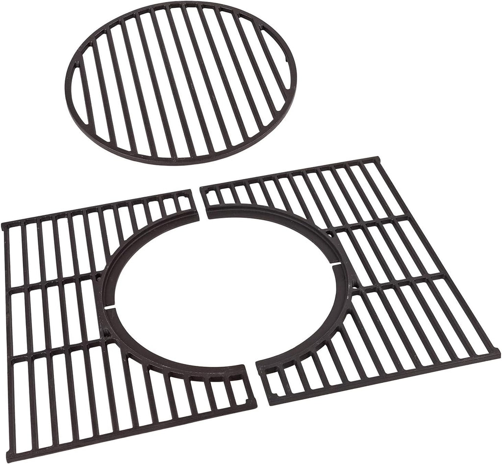 Universal Enamelled Cast Iron Grill Grate Set Black