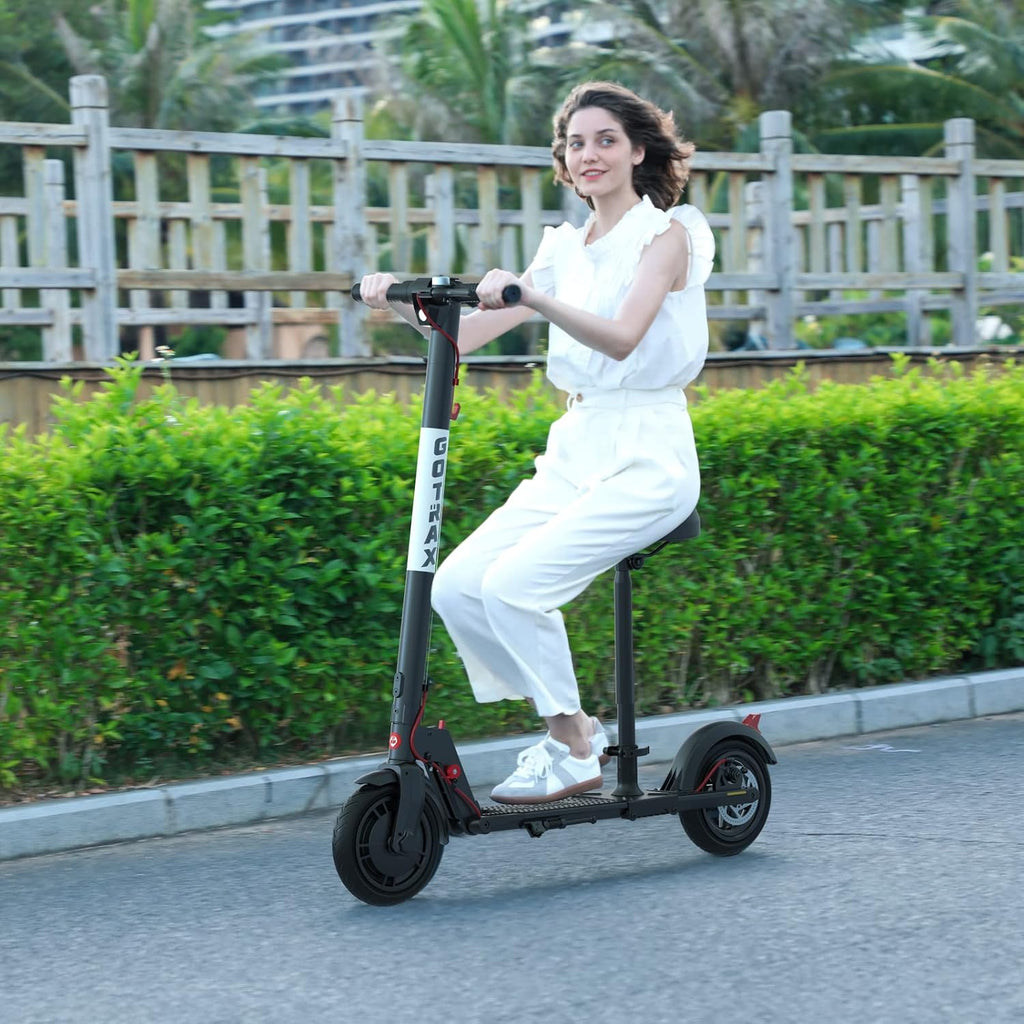 Electric Scooter Seat Adjustable Shockproof Black