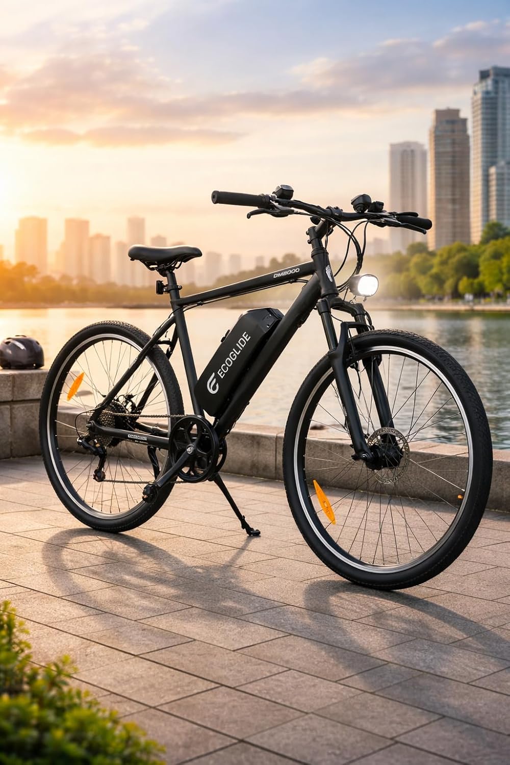 Electric Bike DM2000 36V 10Ah Shimano Disc Brakes 25 km/h Black