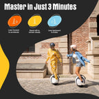 E20 Electric Unicycle With Dual-Tire Self-Balancing Design 14in