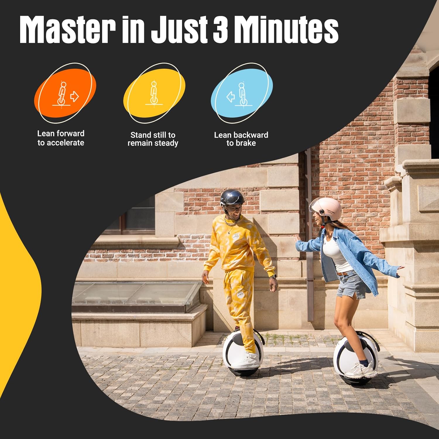 E20 Electric Unicycle With Dual-Tire Self-Balancing Design 14in
