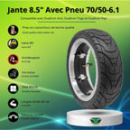 Rear Wheel Compatible With Dualtron Mini Electric Scooter 8.5x3in