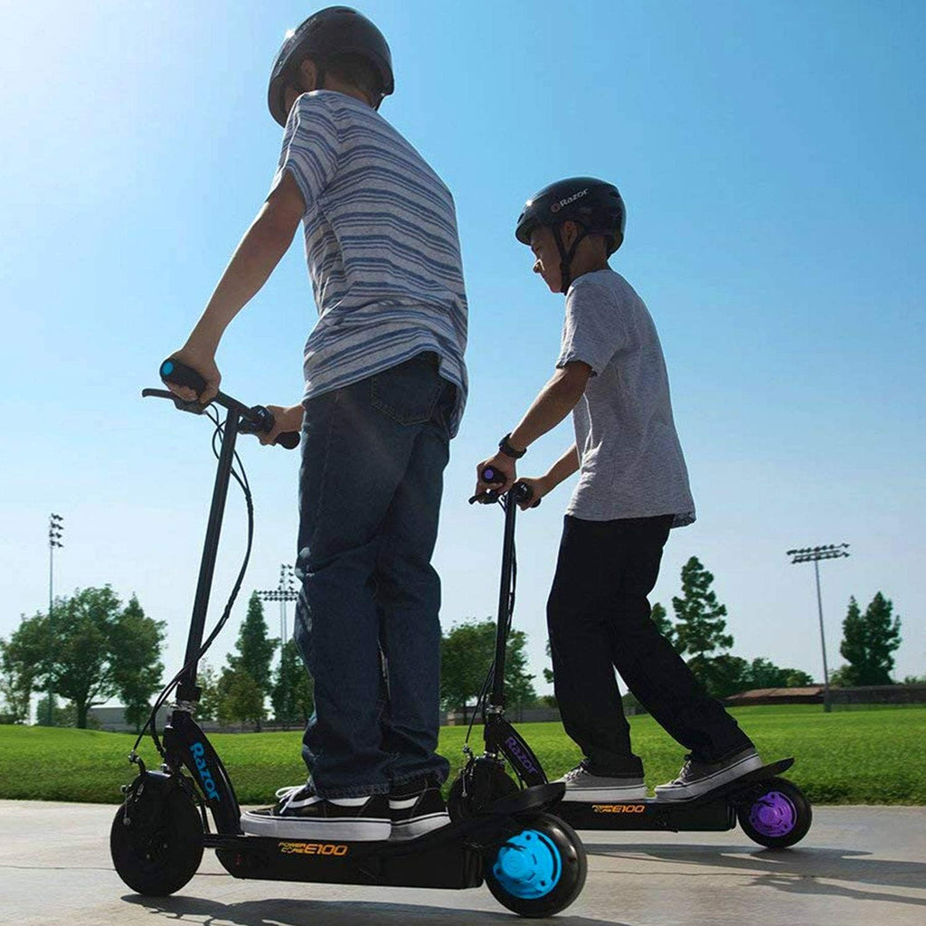 Power Core E100 Electric Scooter 100W Hub Motor Purple