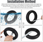 Solid Tire Electric Scooter Replacement Wheel 8.5in Honeycomb Design
