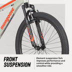 Flatrock Hardtail Mountain Bike 7-Speed Aluminum Frame Front Suspension