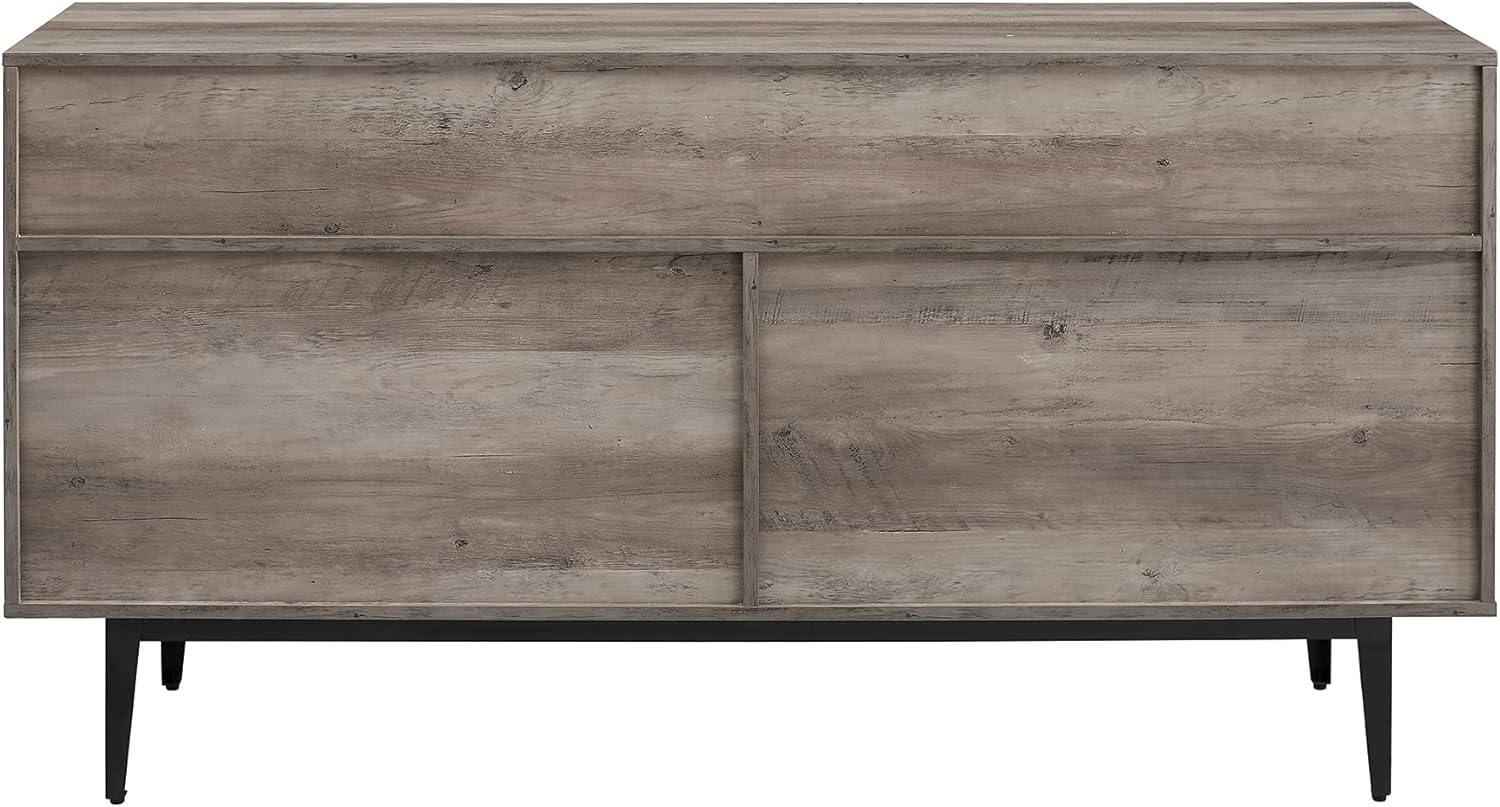 60 In Farmhouse Sideboard 2 Drawer 3 Door Grey Wash