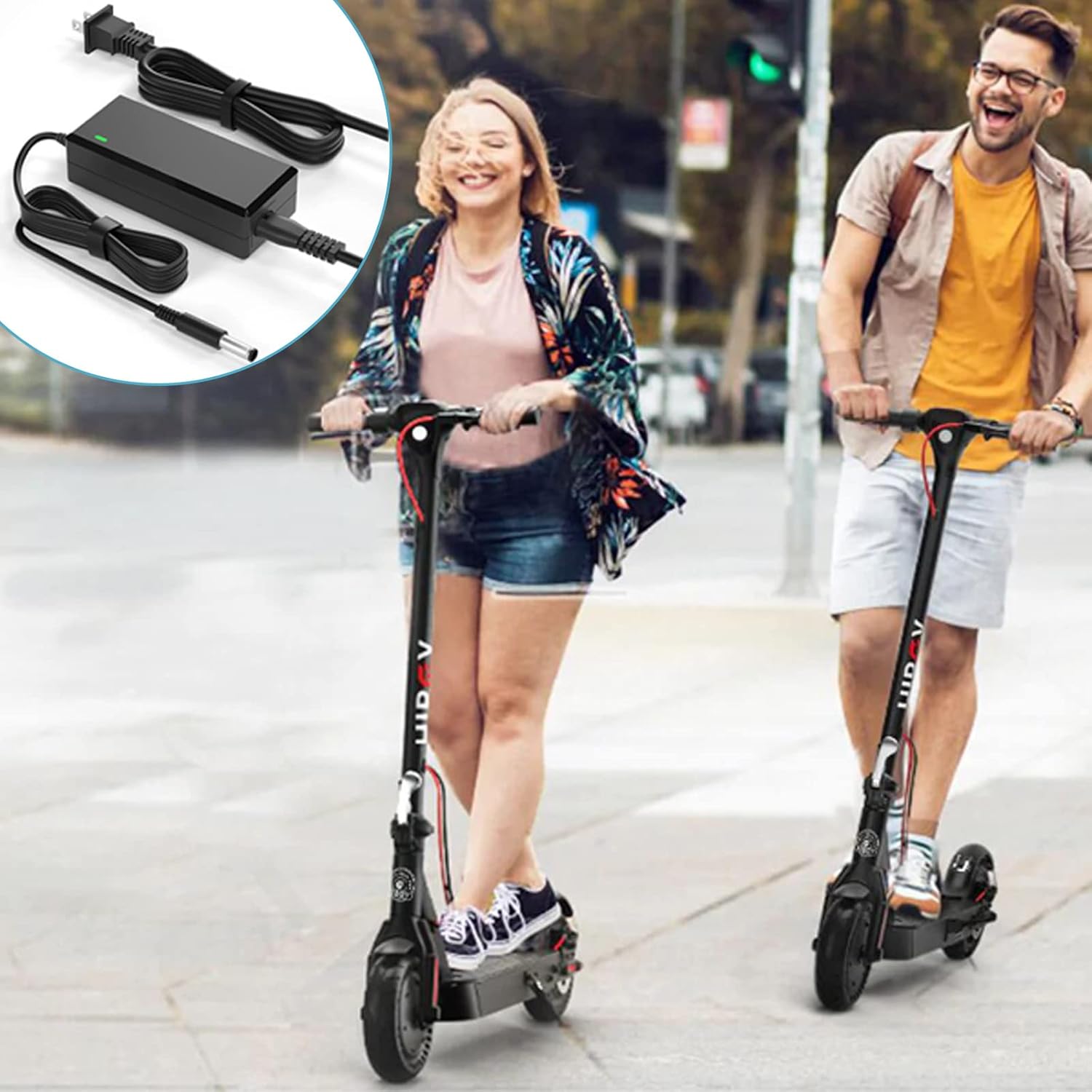 42V 2A Replacement Electric Scooter Charger with Barrel Connector