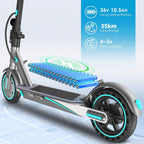 V8 Folding Electric Scooter 350W Motor 35-38km Range