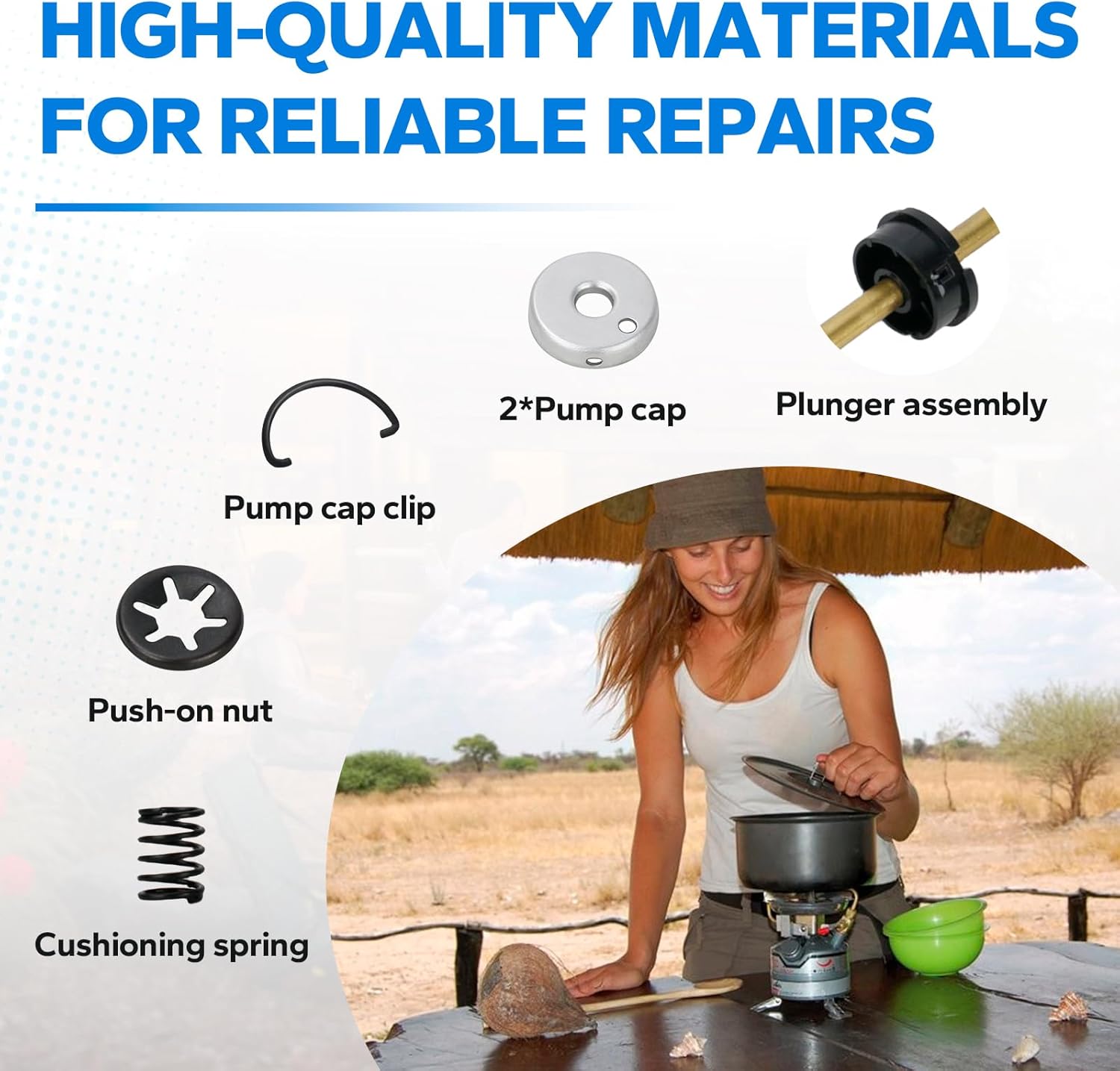 Universal Stove and Lantern Pump Plunger Repair Kit 4in