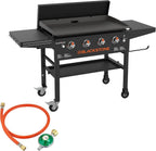 36 Inch 4 Burner Propane Griddle with Regulator Starter Kit