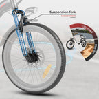 Foldable Electric Bike 20 Inch Fat Tire 7 Speed Dual Shock Absorber