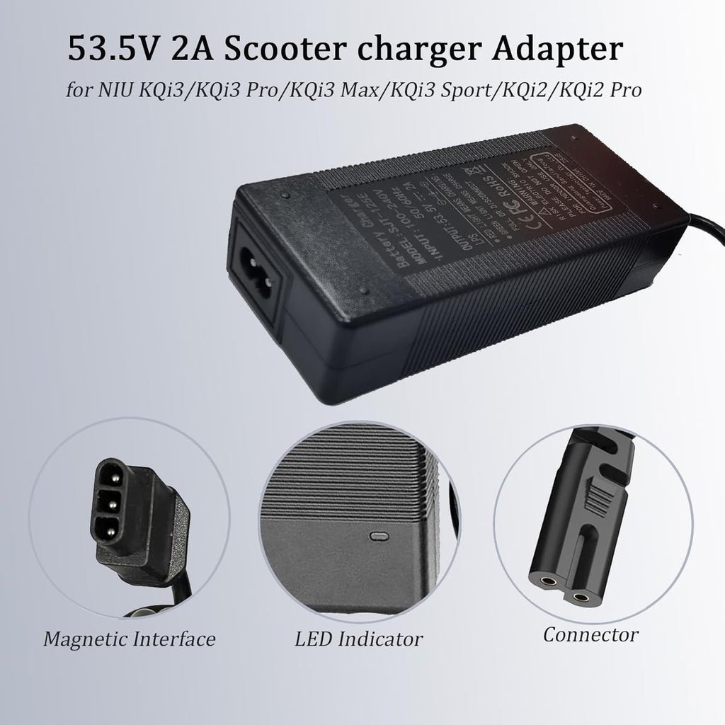 53.5V Scooter Charger 2A for NIU KQi3 KQi2 Pro