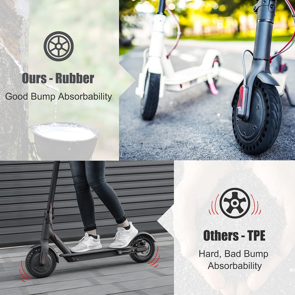 Solid Tire Electric Scooter Replacement Wheel 8.5in Honeycomb Design