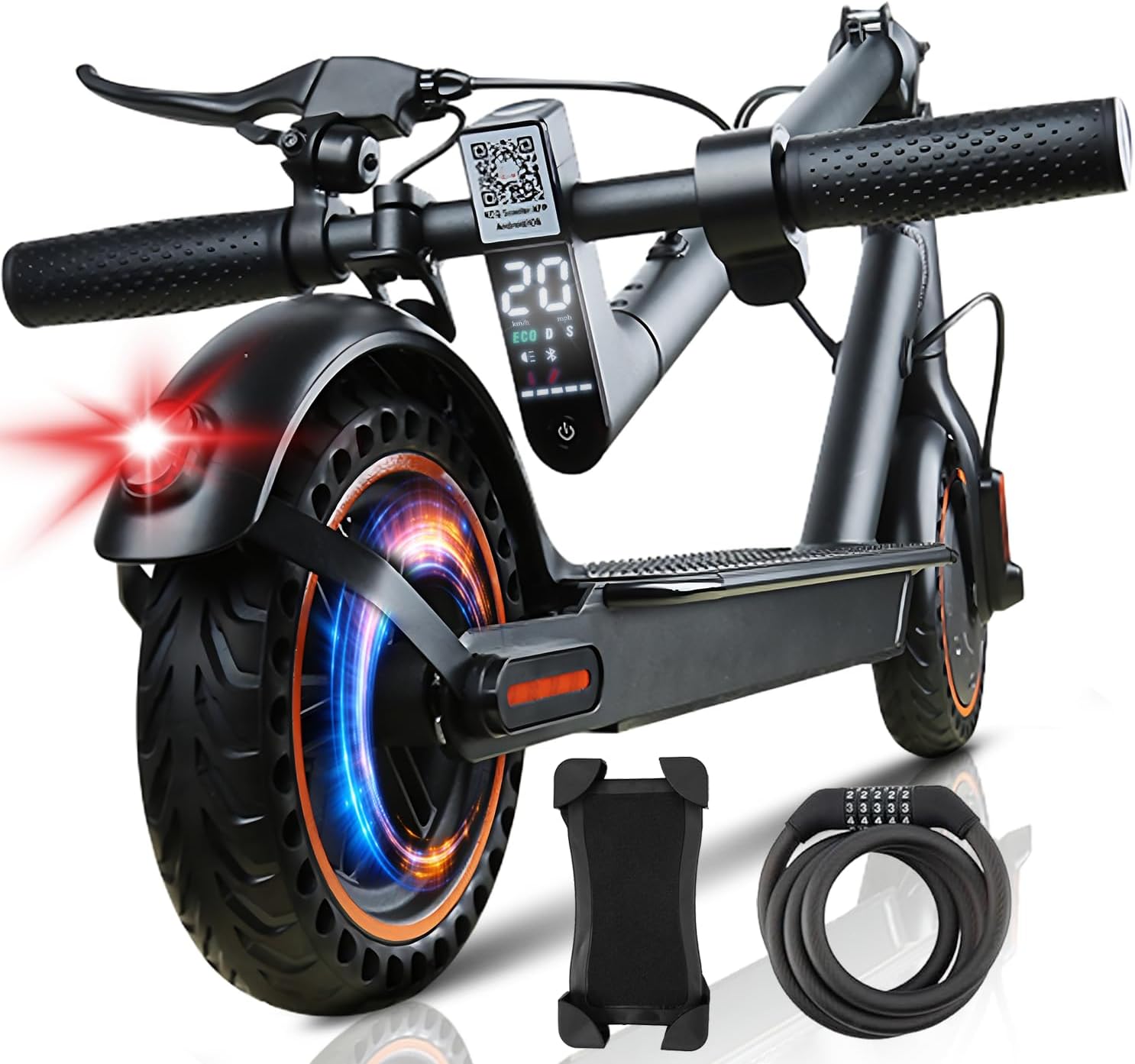 Folding Electric Scooter 500W Motor 8.5/10in Wheels 25km/h Dual Braking