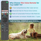 Replacement Bluetooth Voice Remote Control for Smart TV 2019-2026