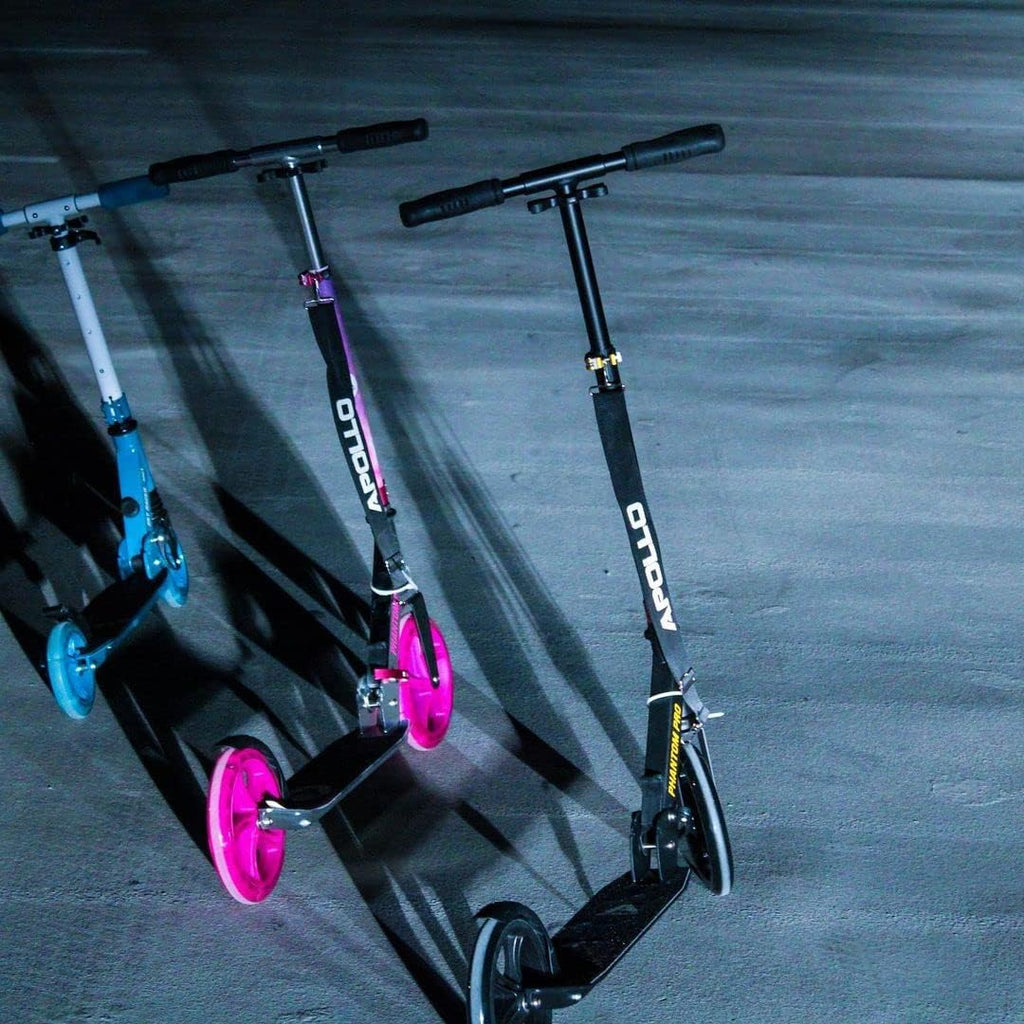 Adult Foldable Kick Scooter LED Light-Up Wheels