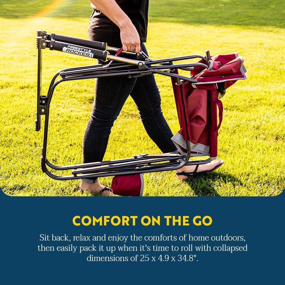 Freestyle Rocker Portable Folding Camping Chair