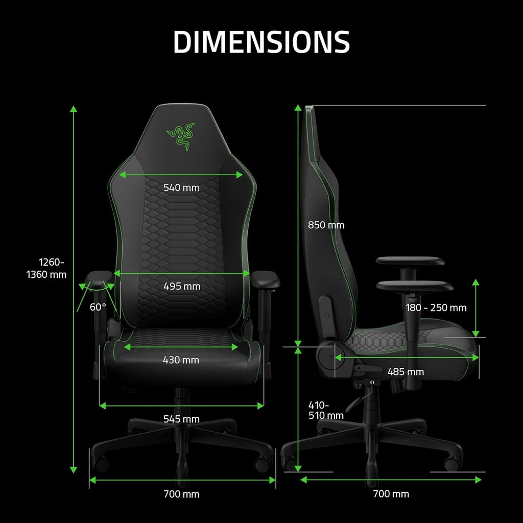 Iskur V2 X Ergonomic Gaming Chair With Cooltouch Gen-2 Epu Leather