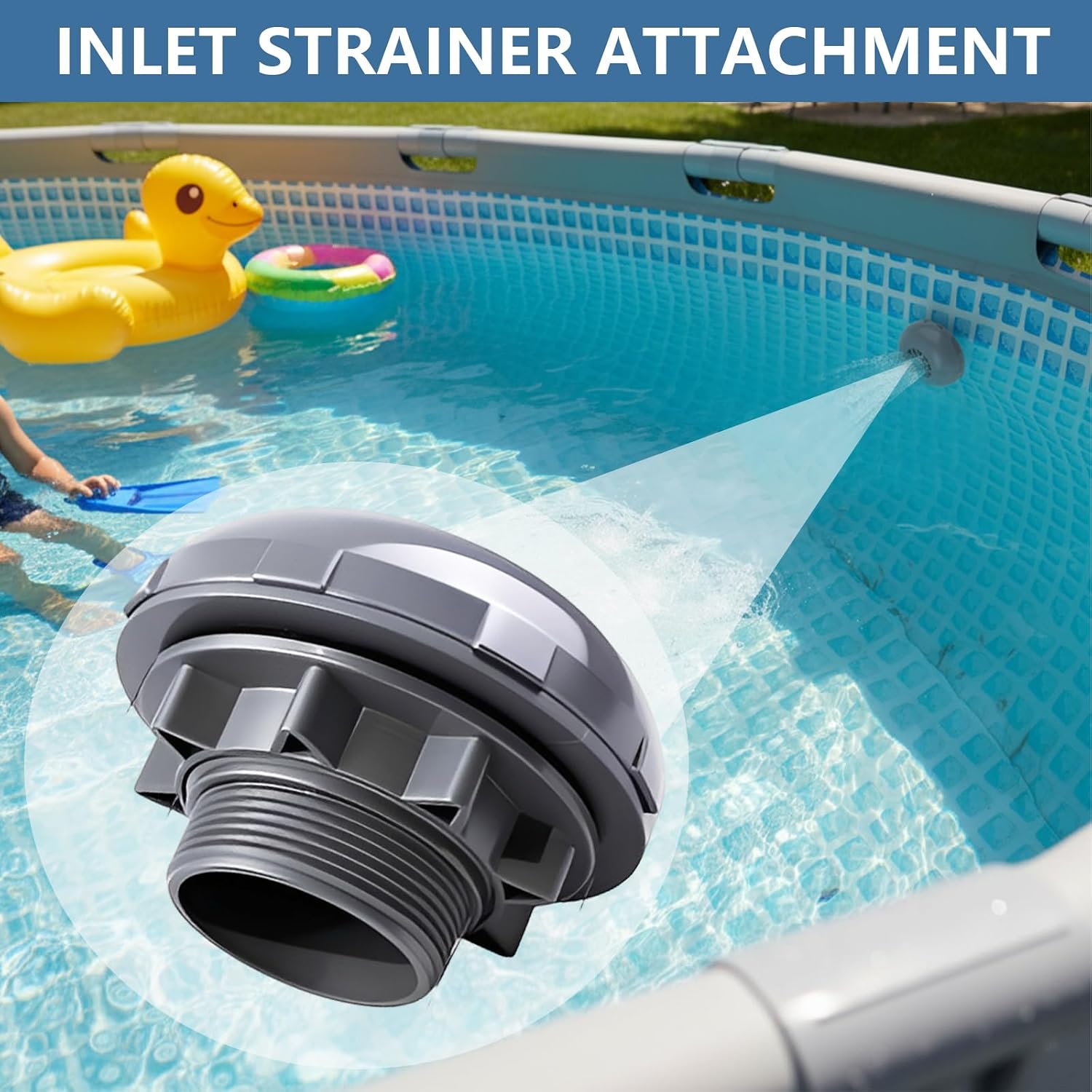Threaded Pool Inlet Strainer Replacement 1.5 Inch 33mm