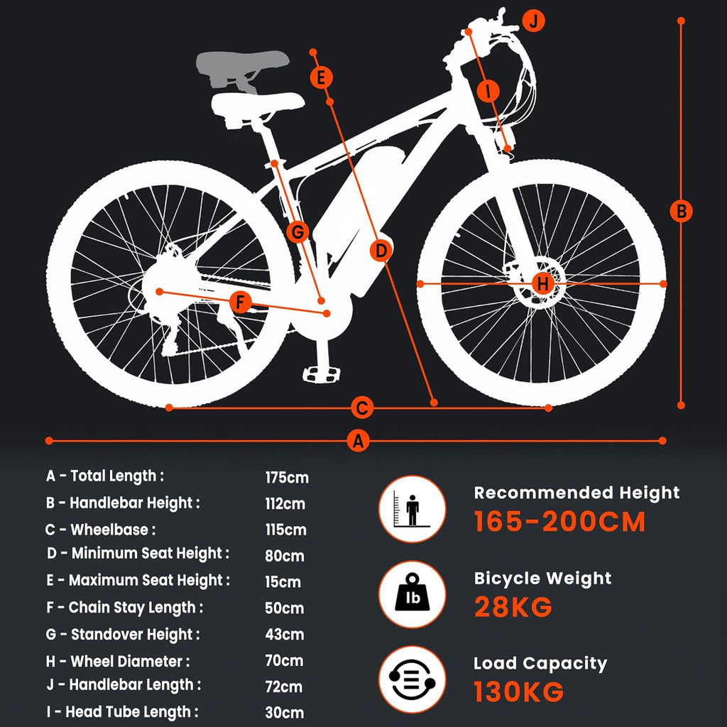 GUNAI 29 Zoll Elektro-Mountainbike elektrofahrraeder 48V 15Ah 21 Gaenge E-Bike Herren mit Scheibenbremse