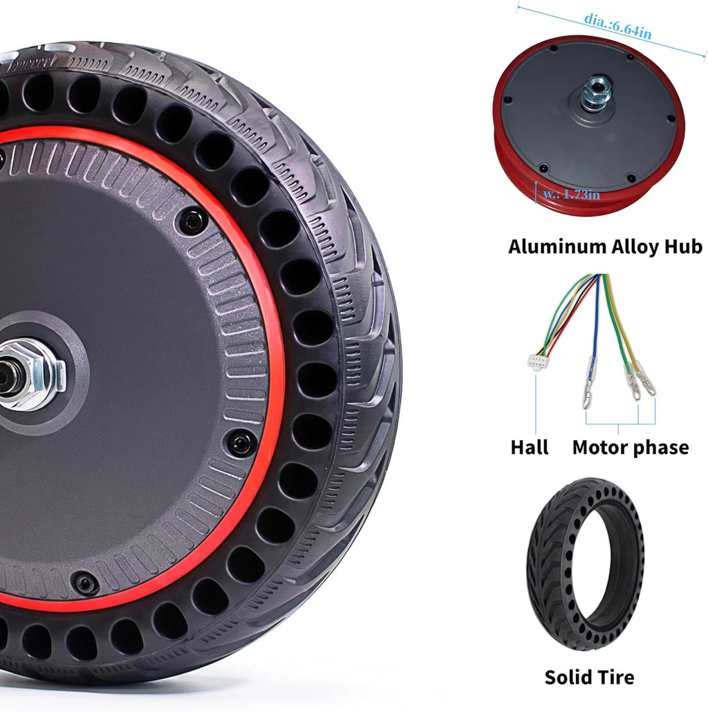 8.5in 36V 350W Electric Scooter Motor Front Wheel