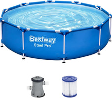 Steel Pro Frame Pool 10ft 4678L with Filter Pump