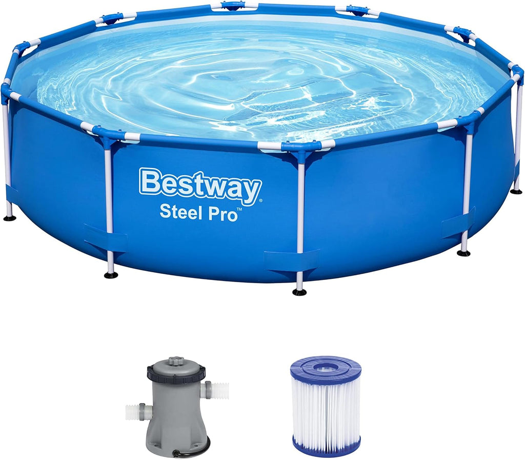 Steel Pro Frame Pool 10ft 4678L with Filter Pump