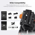 Heavy Duty Video Tripod with Fluid Head 202cm 8kg Load