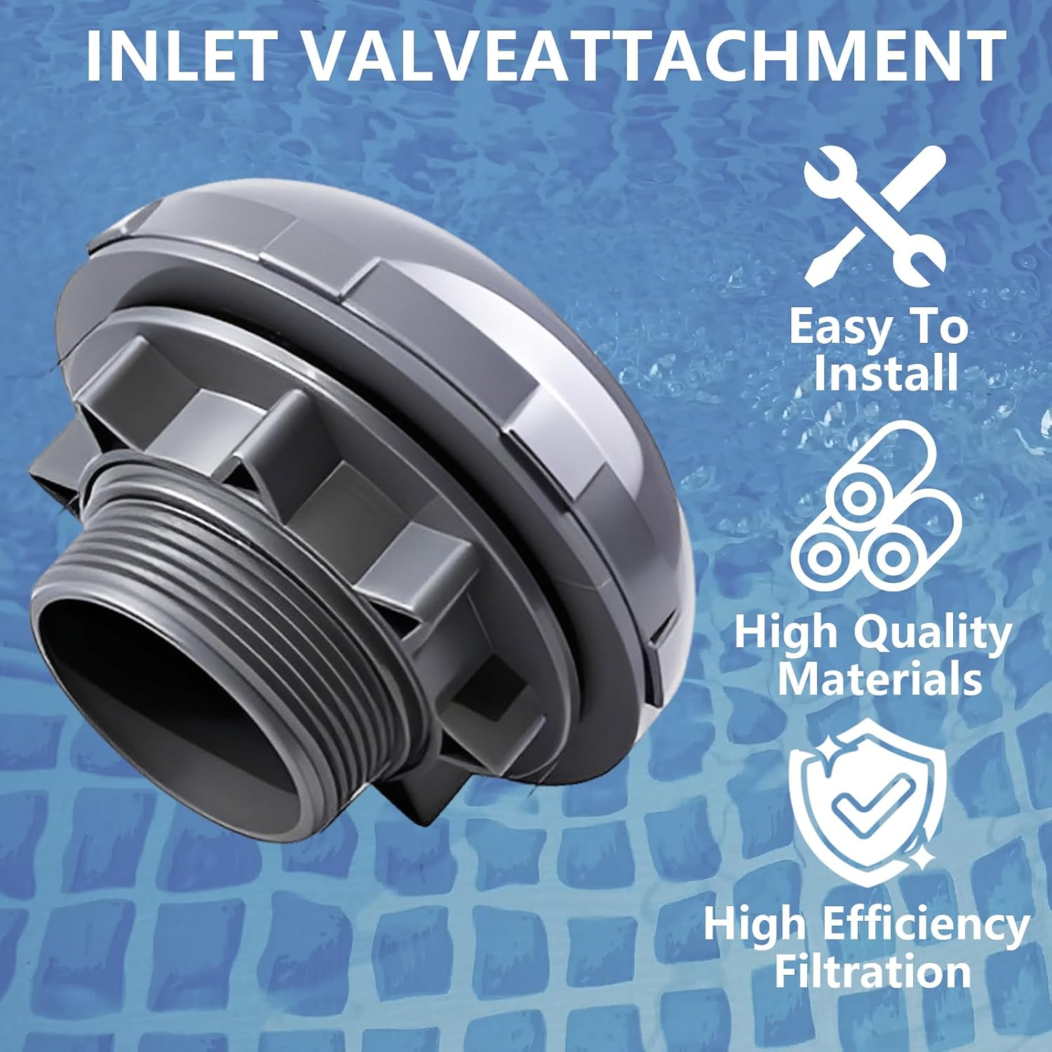Threaded Pool Inlet Strainer Replacement 1.5 Inch 33mm