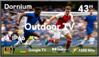 Smart Outdoor TV 1500 Nits 4K UHD Google TV with Anti-Glare Screen
