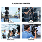 Heavy Duty Video Tripod with Fluid Head 202cm 8kg Load