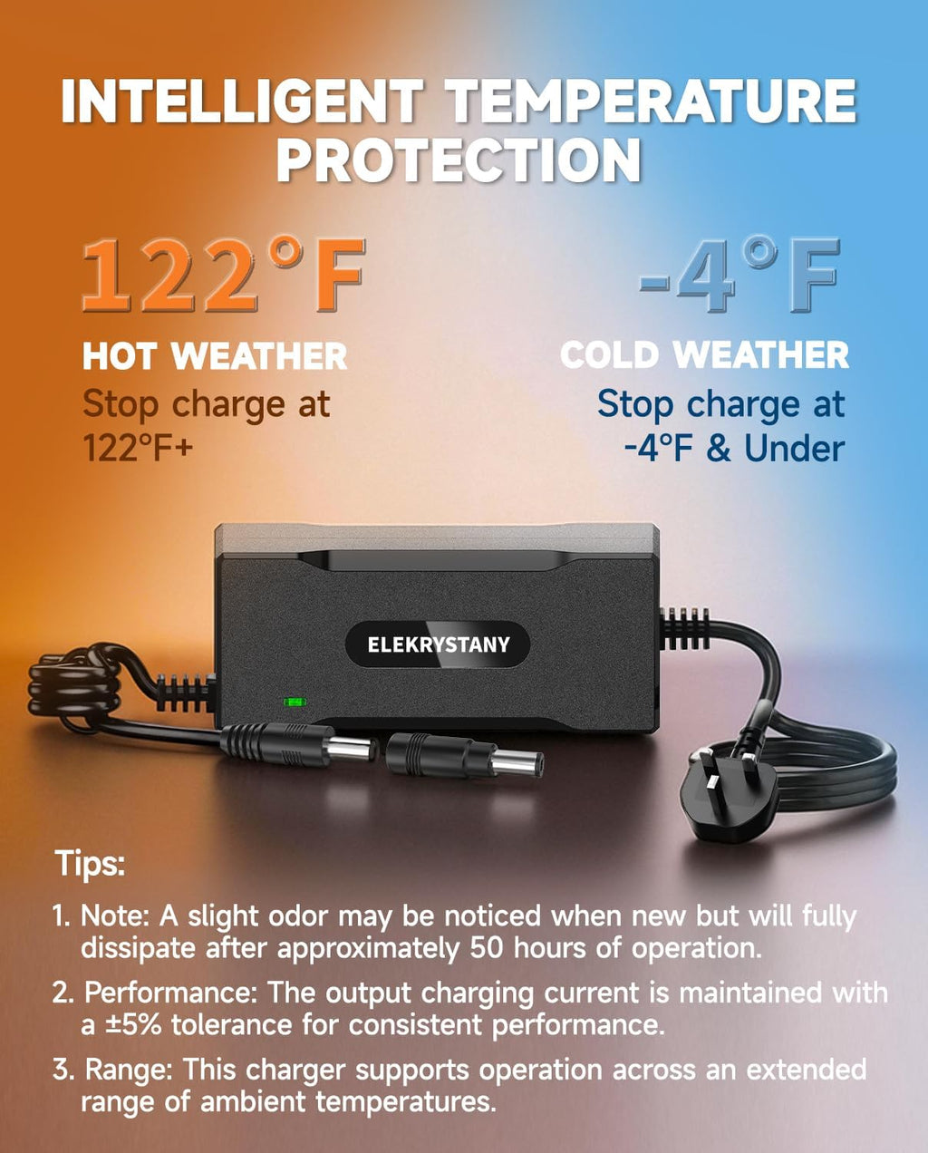 42V 2A Electric Scooter Battery Charger 36V Lithium Smart Fast Charging Black