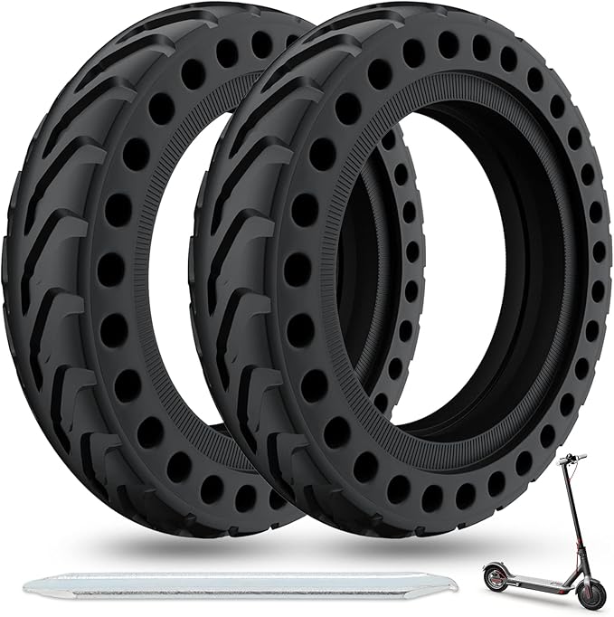 Solid Tire Electric Scooter Replacement Wheel 8.5in Honeycomb Design