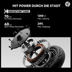 Electric Scooter Adult 70 Km Range 120 Kg Load Dual Hydraulic Suspension Smart Display F3 Pro D