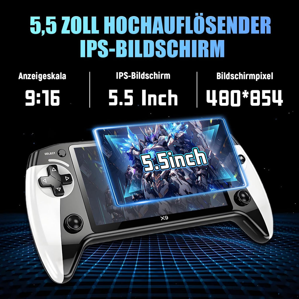 X9 Retro Handheld Game Console 5.5in 15000 Games