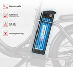 Foldable Electric Bike 20 Inch Fat Tire 7 Speed Dual Shock Absorber