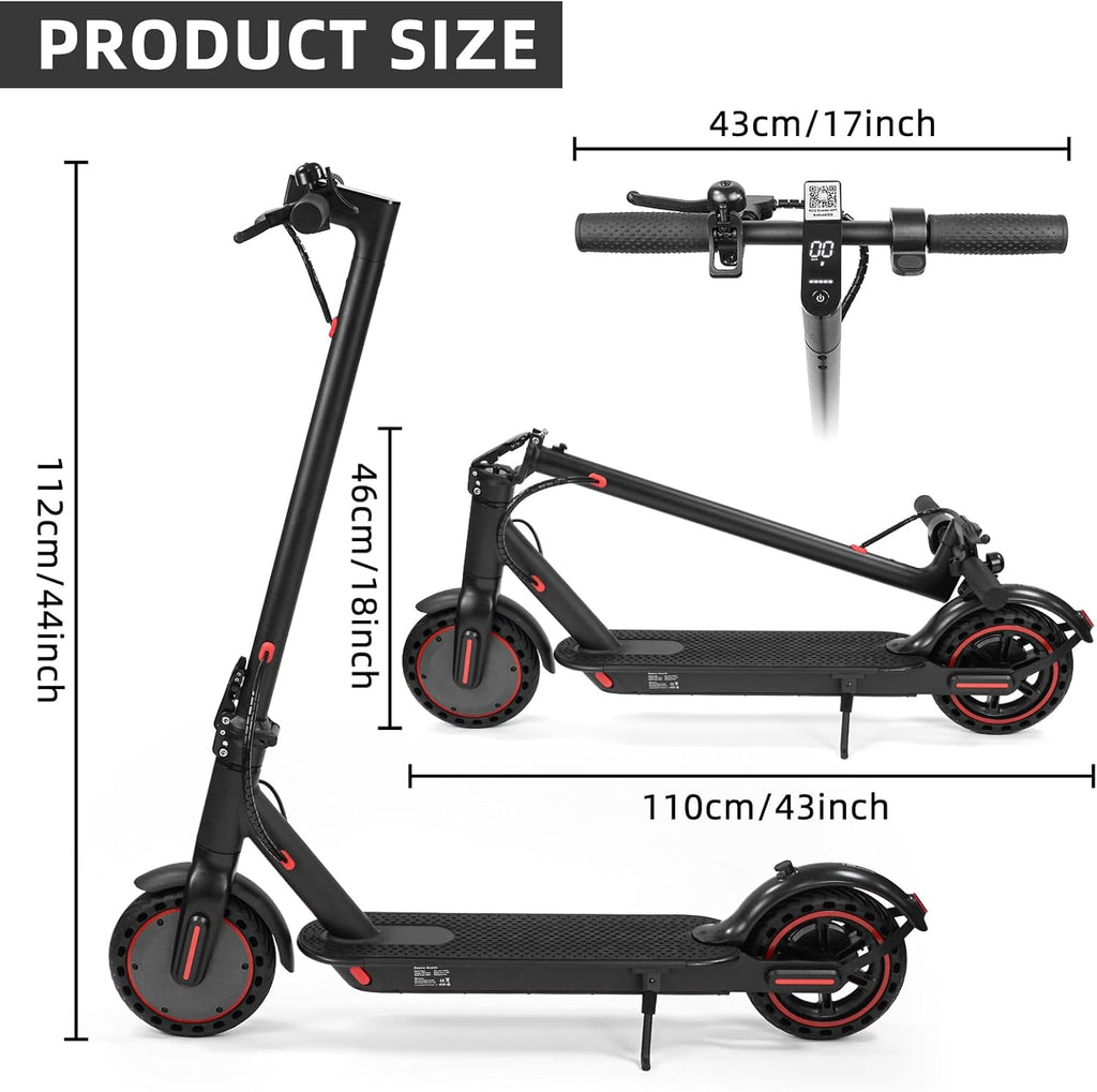 Adult Folding Electric Scooter 10.4Ah Battery Dual Suspension 35km Range