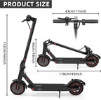 Adult Folding Electric Scooter 10.4Ah Battery Dual Suspension 35km Range