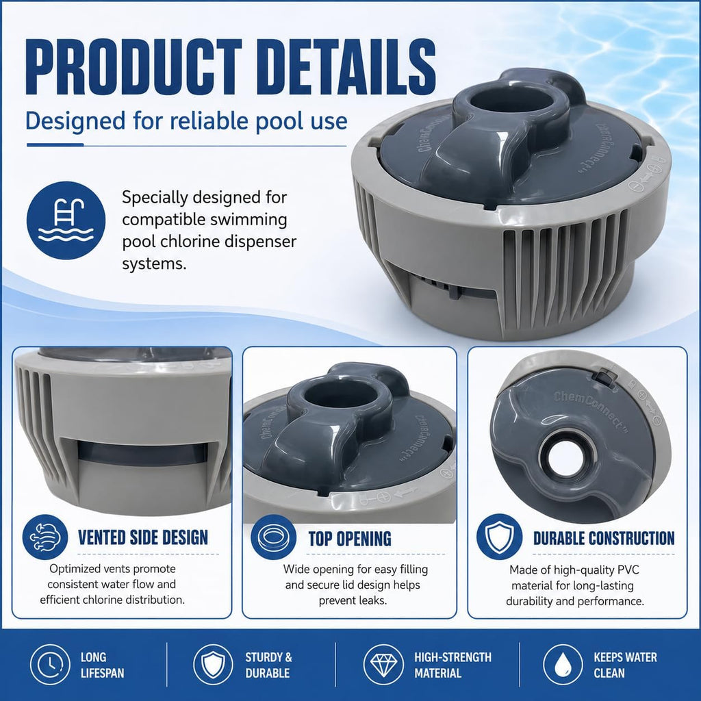 Chemical Chlorine Dispenser System Replacement 4.05in