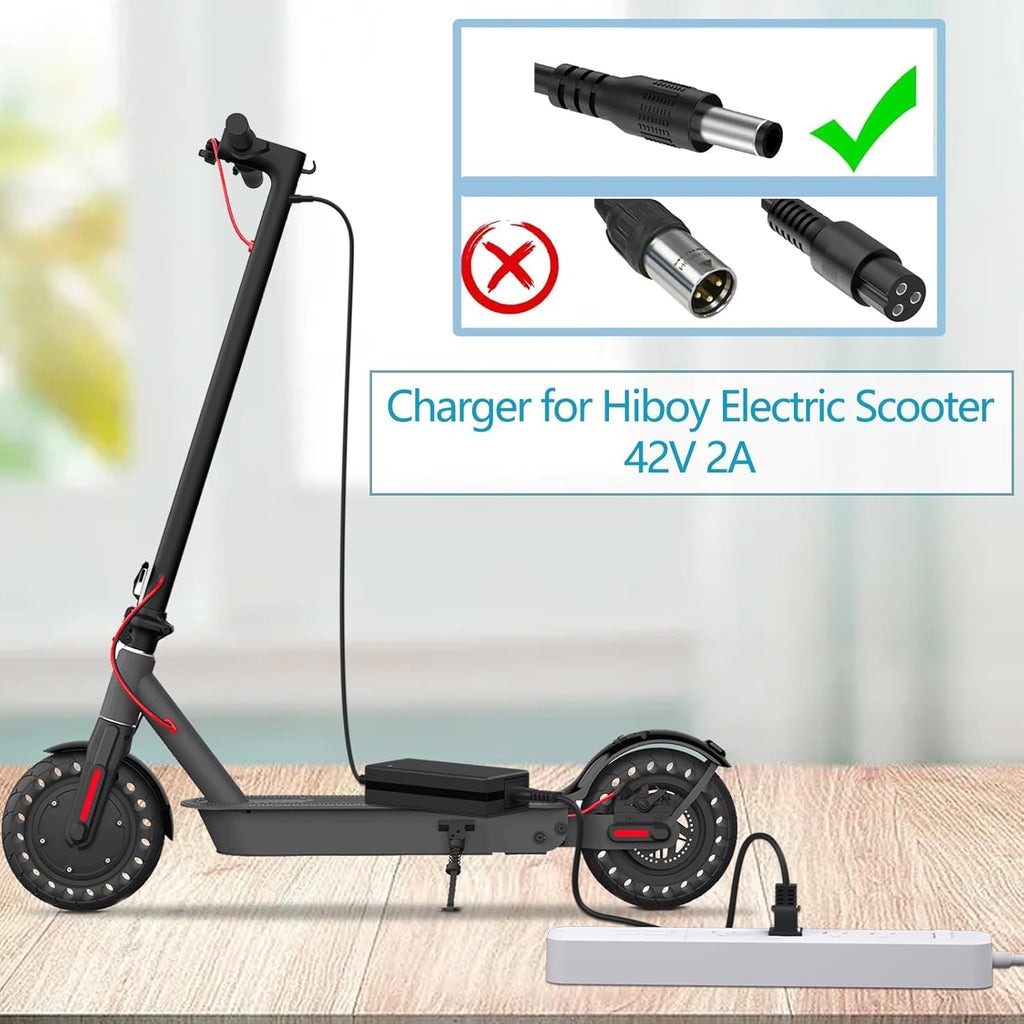 42V 2A Replacement Electric Scooter Charger with Barrel Connector