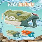 Dinosaur Water Gun Squirt Blaster 32ft Range 20oz Capacity Kids Toy