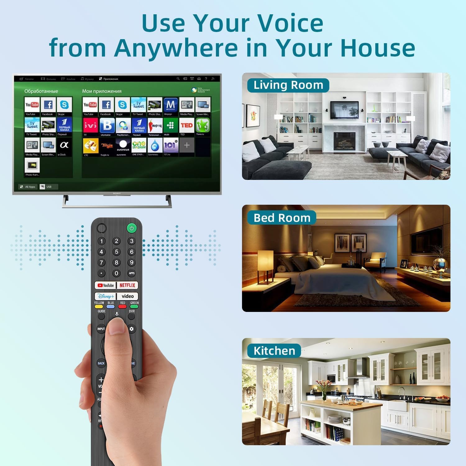 Replacement Bluetooth Voice Remote Control for Smart TV 2019-2026