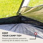 Coastline 3 Plus Tunnel Tent 3 Person Green/Grey