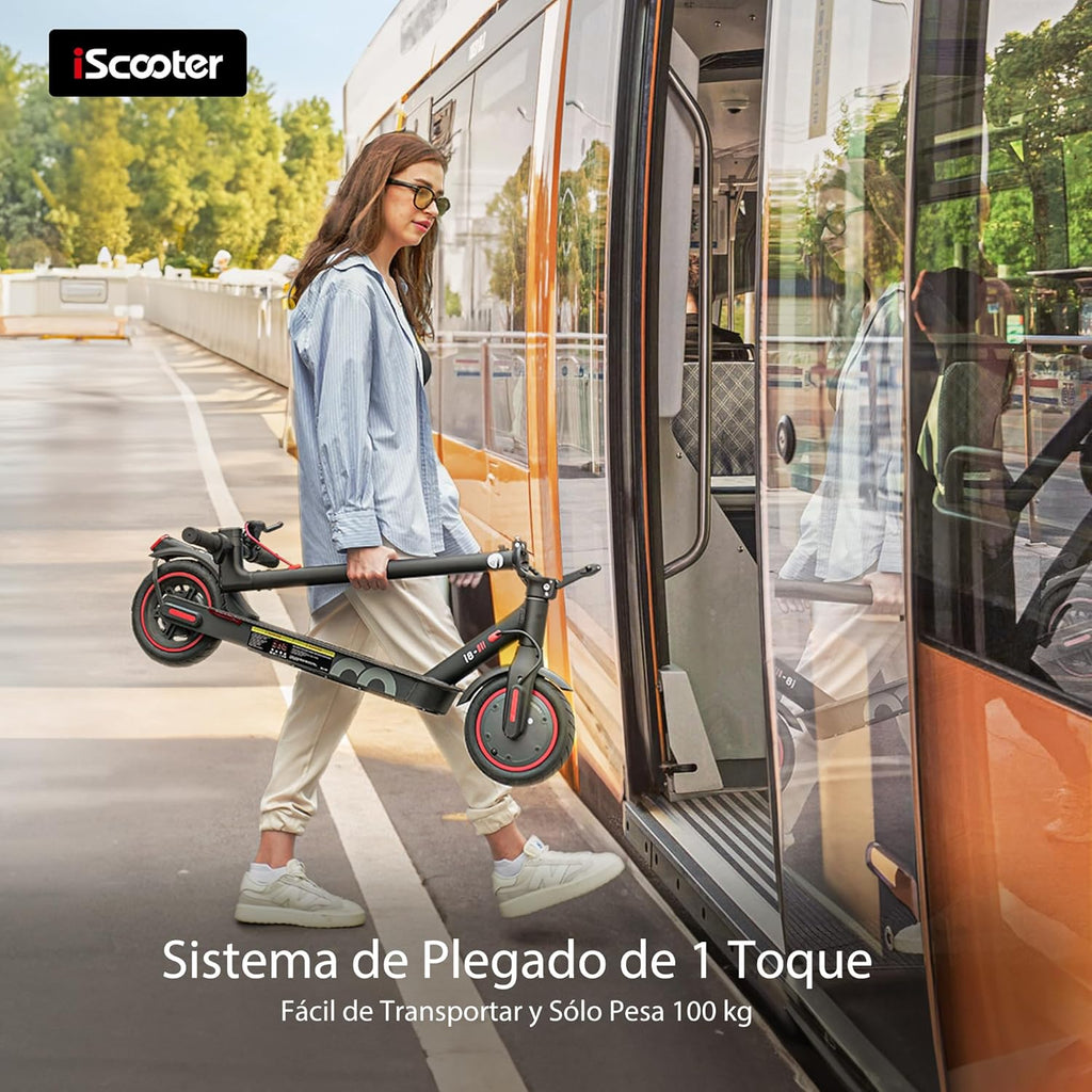 Adult Folding Electric Scooter 36V 5200mAh 8.5in Red