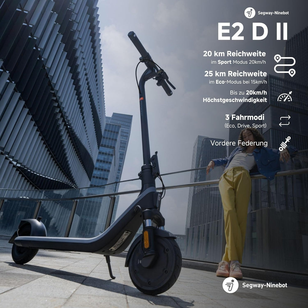 E-Scooter With Road Approval 20 km/h Black