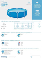 Steel Pro Frame Pool 10ft 4678L with Filter Pump