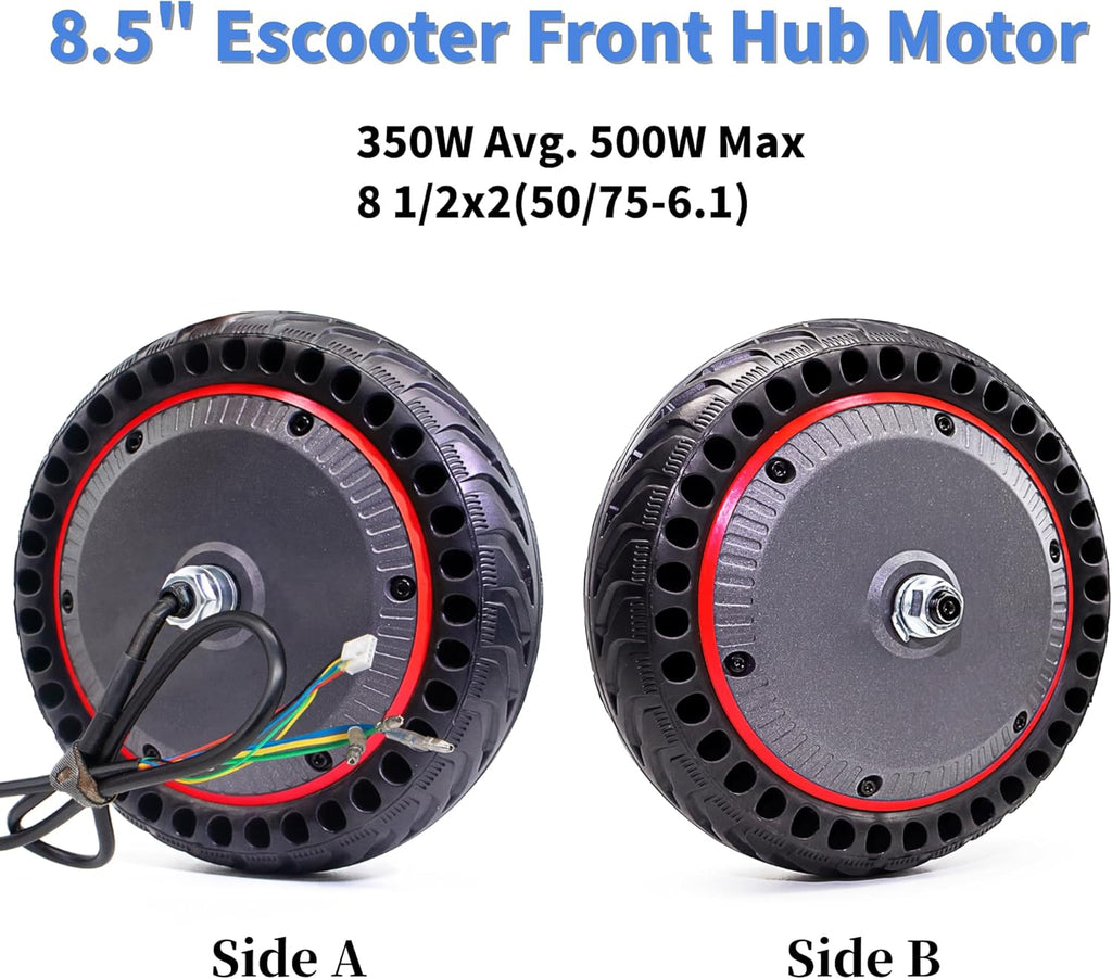 8.5in 36V 350W Electric Scooter Motor Front Wheel