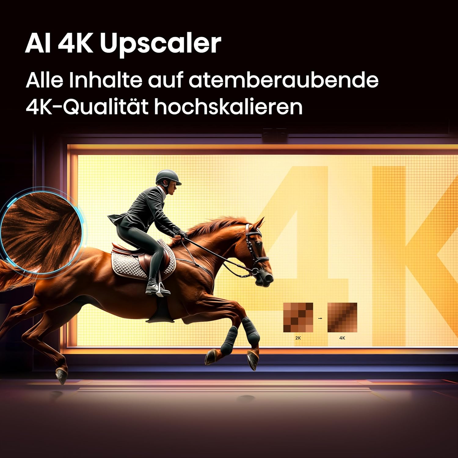 E7DS Series 4K QLED Smart TV 43in Dolby Vision IQ