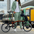Electric C Line 4-Speed Folding E-Bike 45mi Range Flame Lacquer