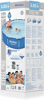 Steel Pro Frame Pool 10ft 4678L with Filter Pump